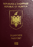 Pasaportu kapağı Arnavutluk