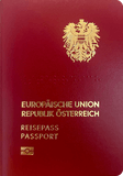 Funda de pasaporte de Austria