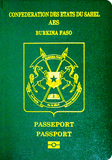 Funda de pasaporte de Burkina Faso