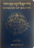 Reisepass von Bhutan