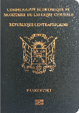 Passport cover of Central African Republic