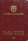 Pasaportu kapağı Kolombiya