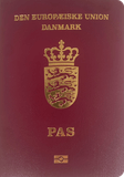 Passport cover of Denmark