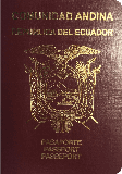Passport cover of Ecuador