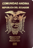 Capa do passaporte de Equador