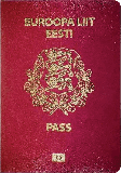Passport cover of Estonia MOST POWERFUL PASSPORT RANK