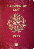 Pasaportu kapağı Estonya