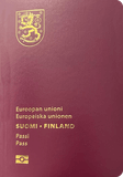 Capa do passaporte de Finlândia