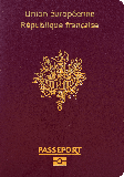 Passhülle von Frankreich