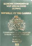 Funda de pasaporte de Gambia