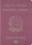 Pasaportu kapağı İtalya