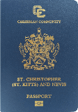 Funda de pasaporte de San Cristóbal y Nieves