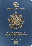 Pasaportu kapağı Saint Kitts ve Nevis