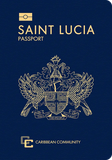 Passport cover of Saint Lucia