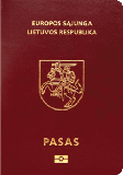 Passport cover of Litauen