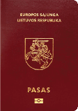 Pasaportu kapağı Litvanya