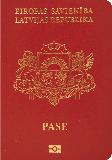 Capa do passaporte de Letônia