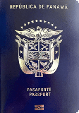 Capa do passaporte de Panamá