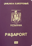 Passport cover of Roménia