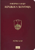 Pasaportu kapağı Slovenya