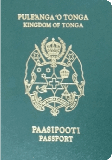Passport cover of Tonga