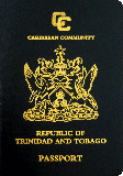 Passhülle von Trinidad und Tobago